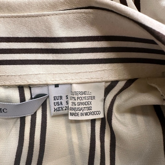 Zara Black and White Striped Blouse - Picture 5 of 10